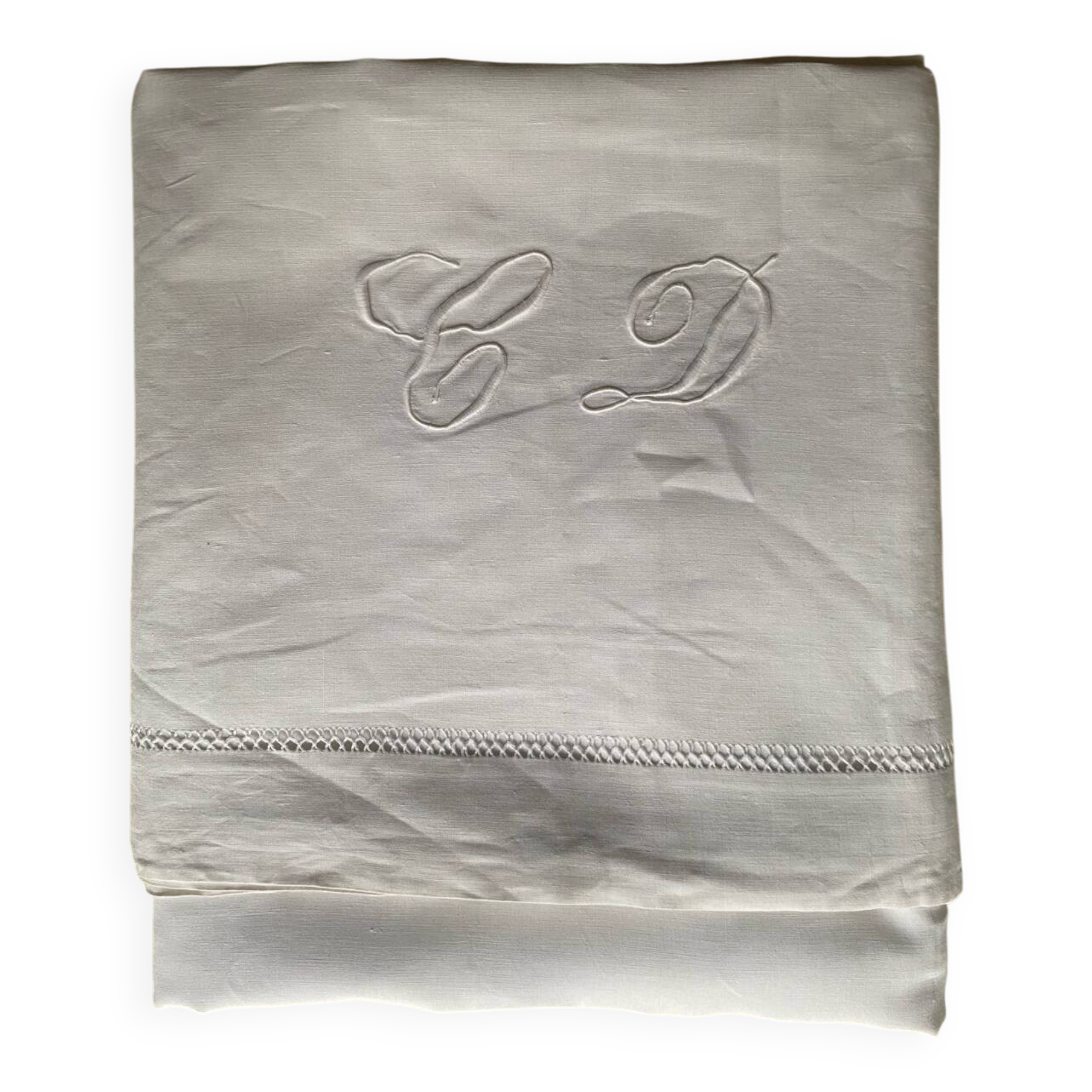 Old embroidered sheet