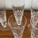 6 crystal champagne flutes