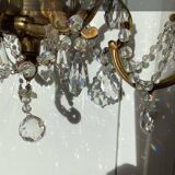 Bronze chandelier with Swarovski crystal