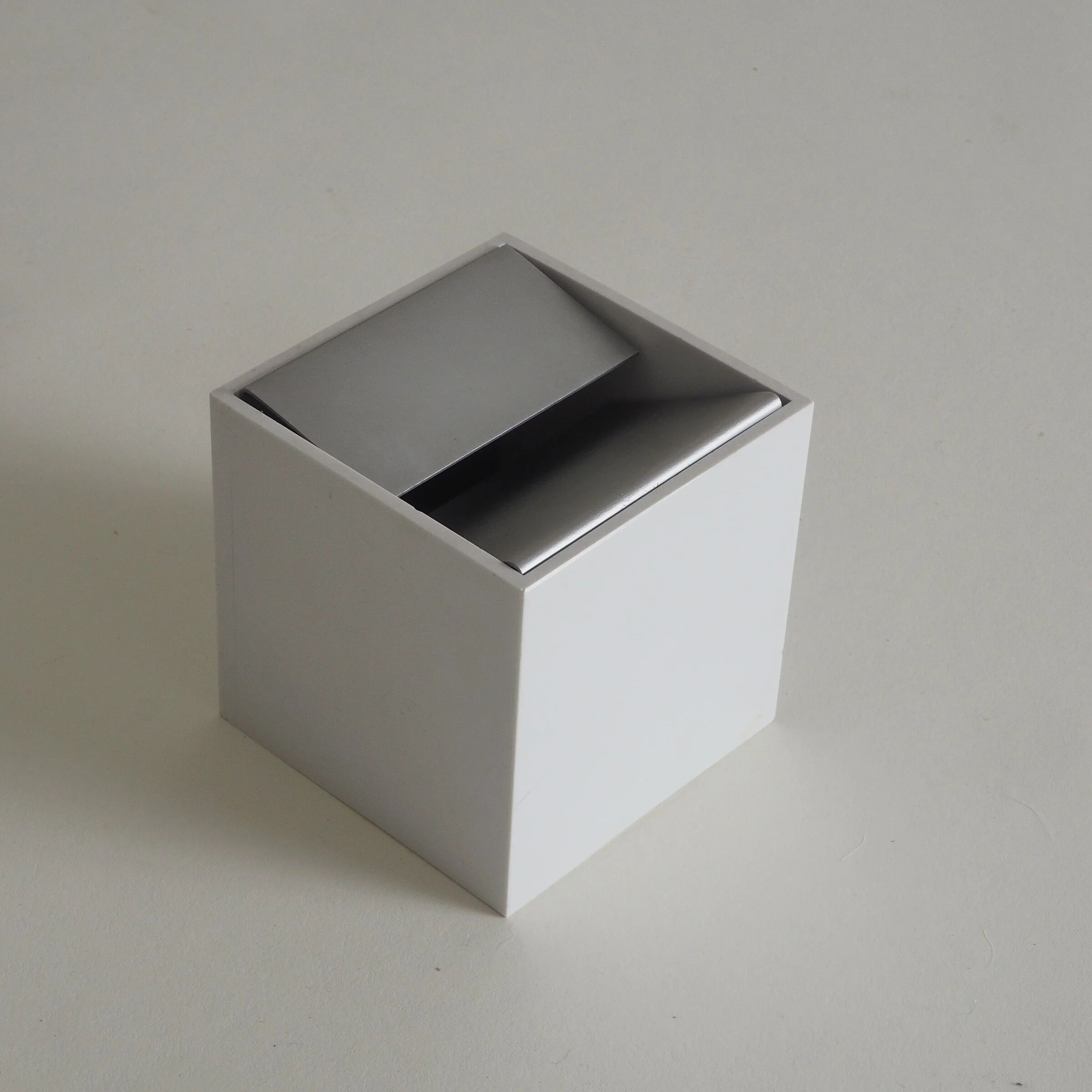 Cubo ashtray by Bruno Munari for Danese Milano