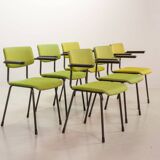 6 Dutch Design Gispen Dining Chairs Model 1235 by André Cordemeyer 1960s