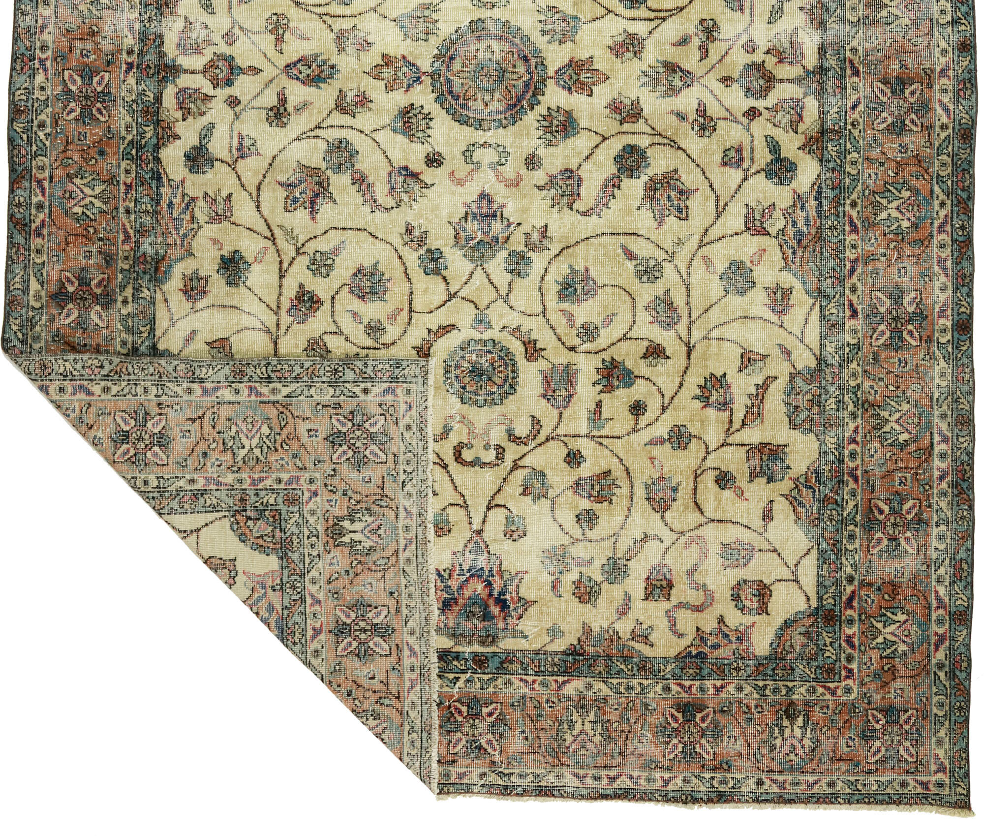 Anatolian handmade vintage rug 314 cm x 211 cm