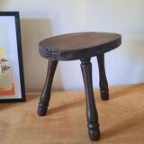Raw wood stool
