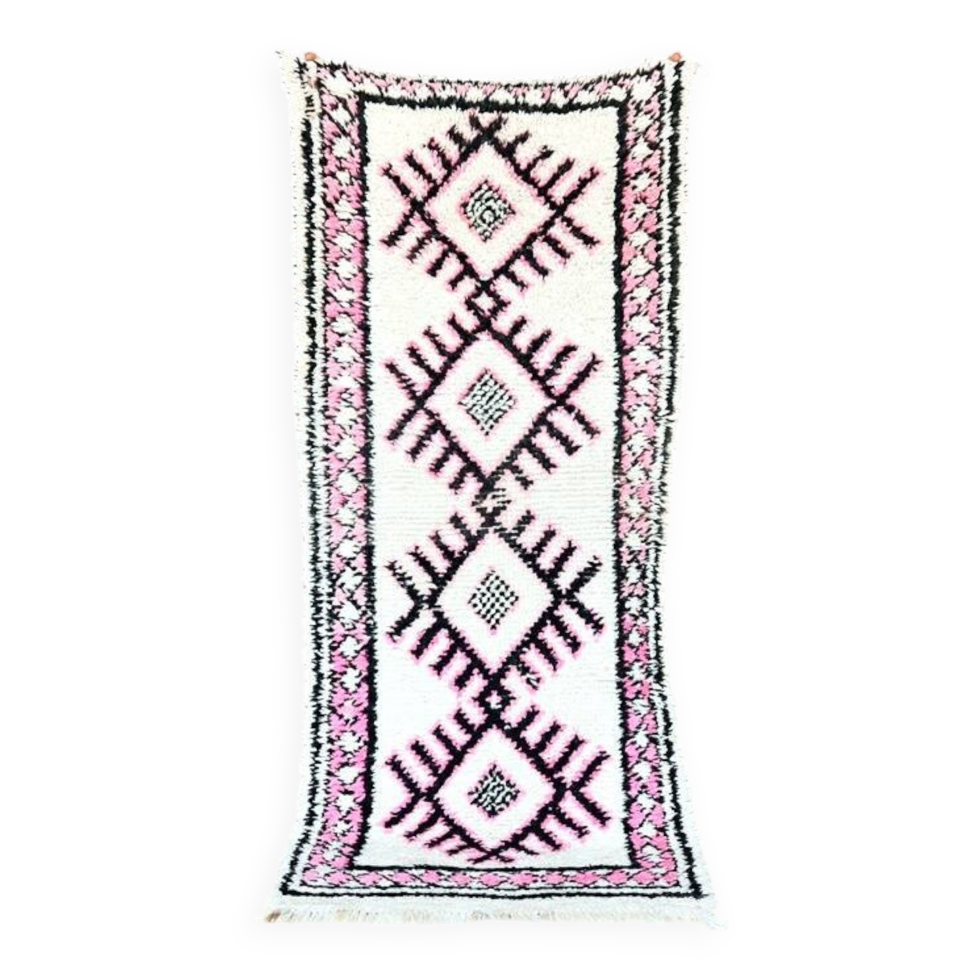 Small vintage Beni Ouarain rug