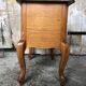Old worker louis xv style commode vintage wood drawers #a634