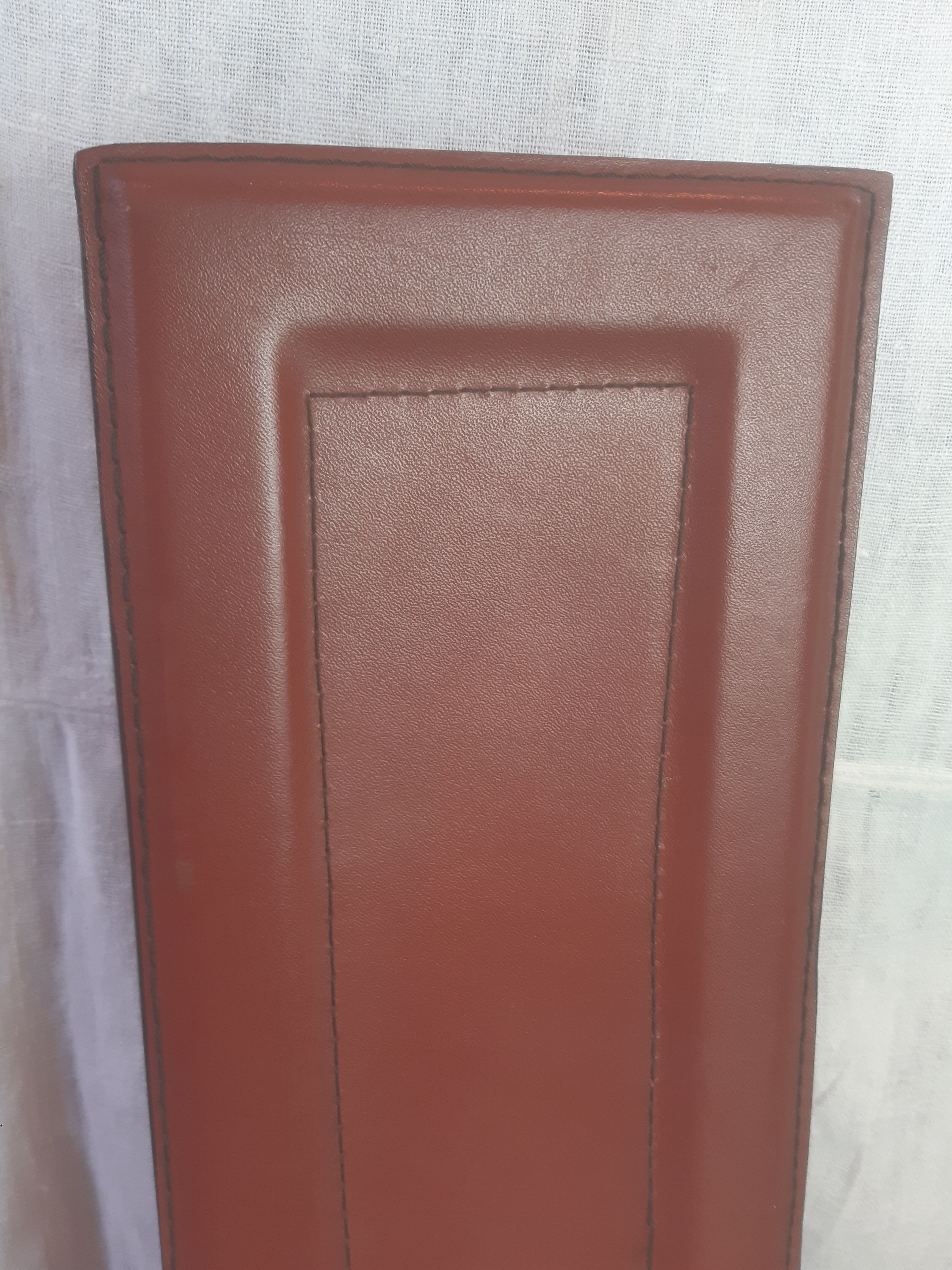4 Elena B leather chairs