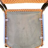 Set of 4 vintage sled chairs from the 1970s