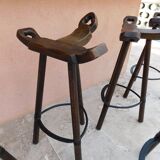 Suite de 5 tabourets de bar