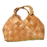 Panier osier rétro