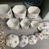 Spice jars and condiments