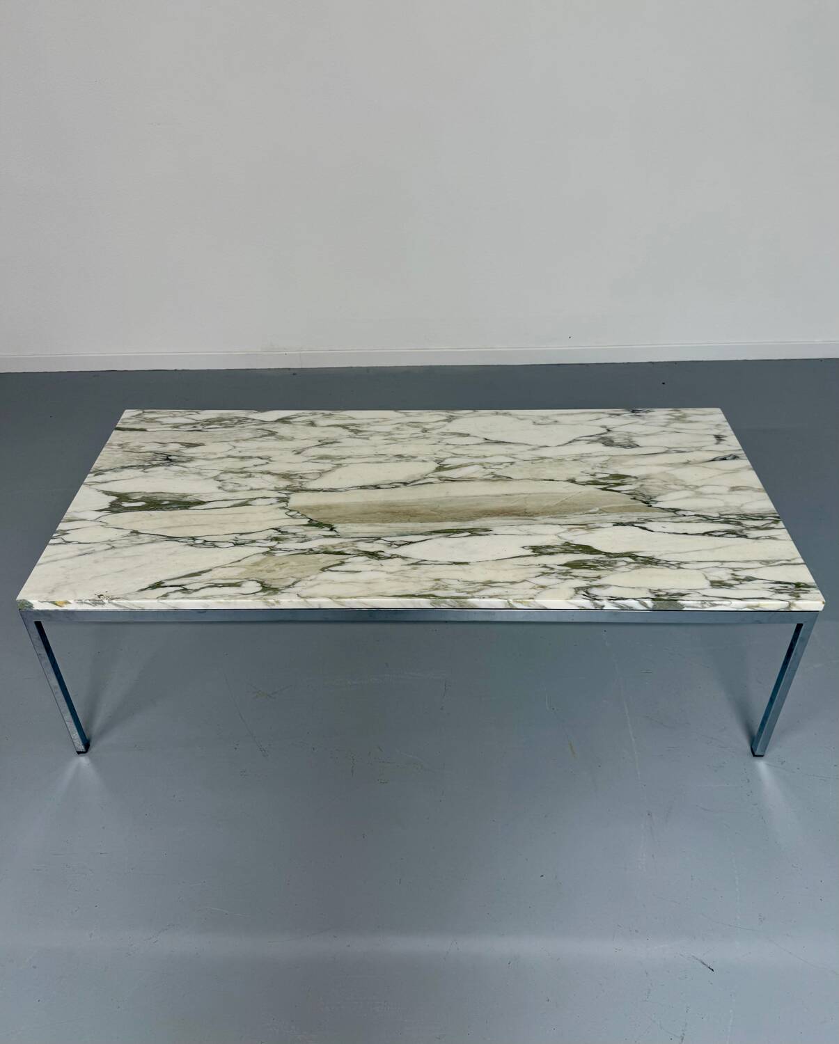 Florence Knoll 70s vintage metal marble coffee table