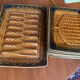 Plat et 6 assiettes à asperges Sarreguemines