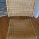 Vintage wicker and chrome chair from the 1970s.
