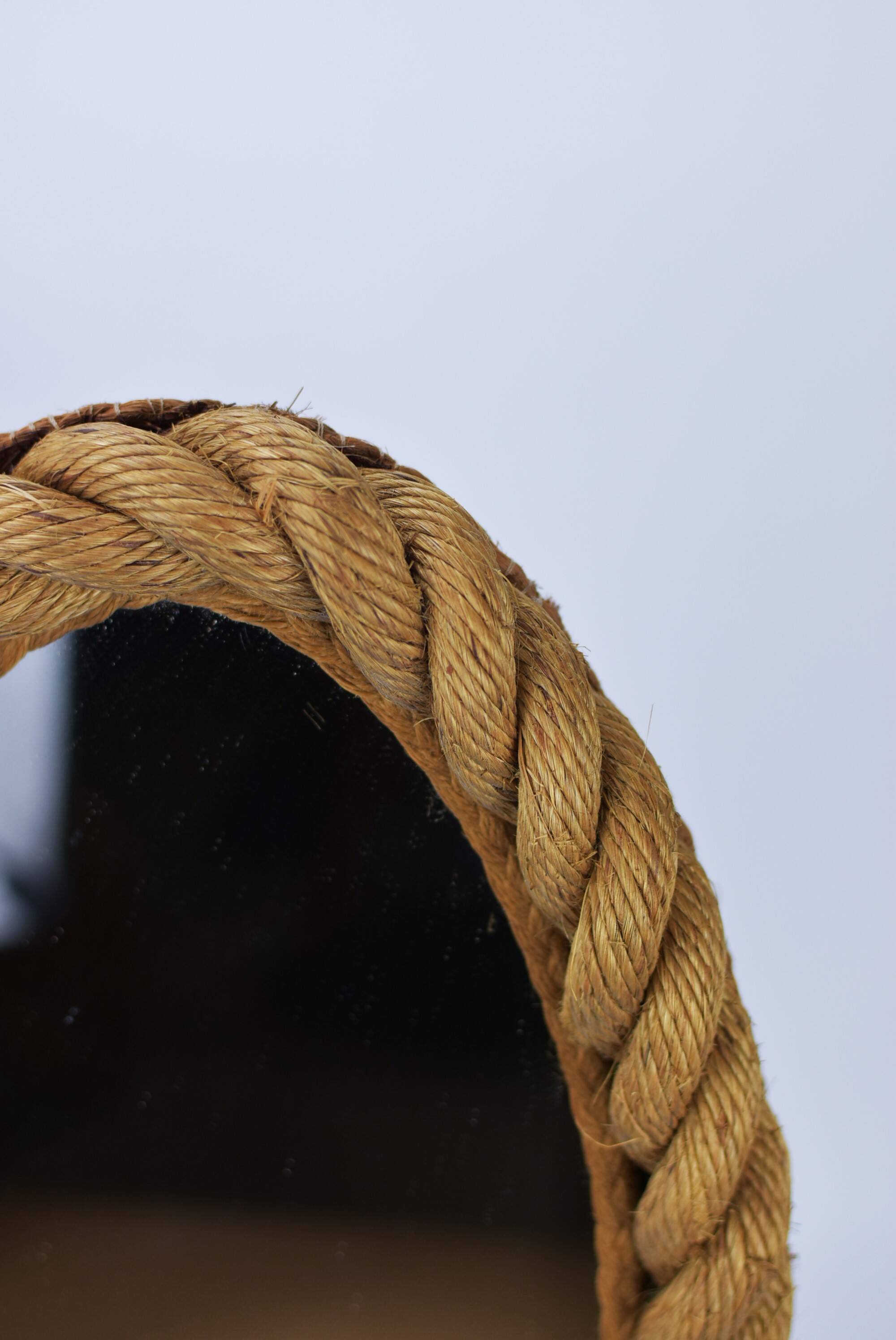 Audoux et Minet oval rope mirror