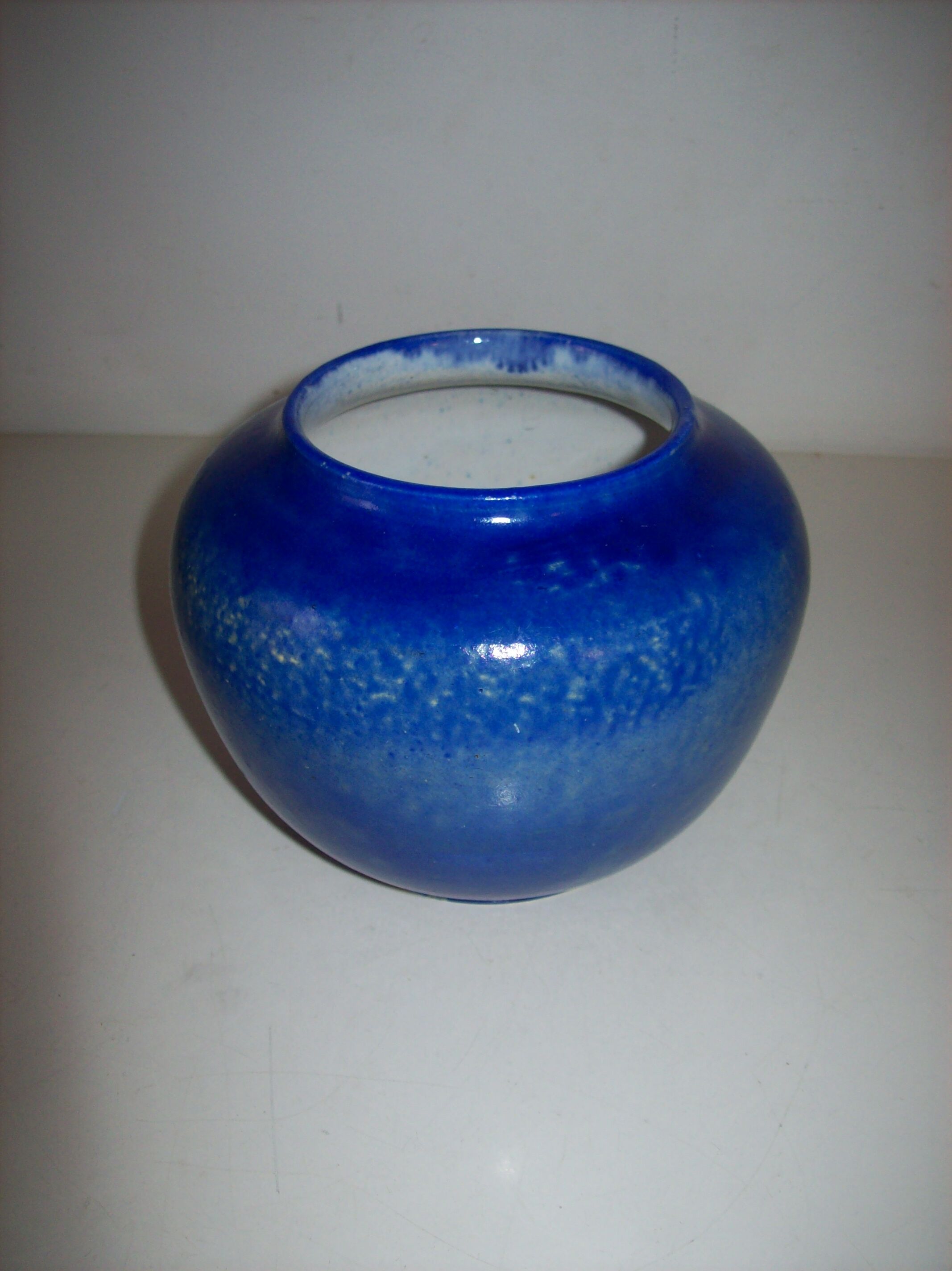 Art deco ceramic ball vase