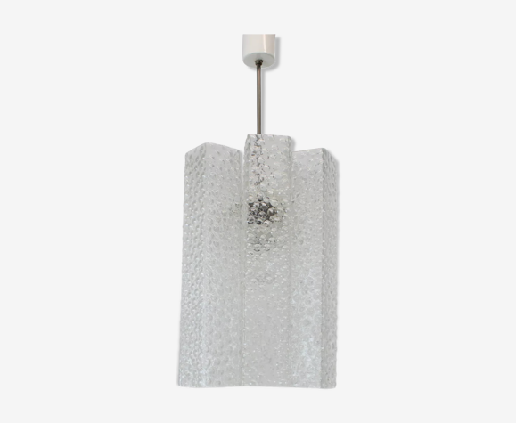 Suspension en verre de Kamenicky Senov, années 1970