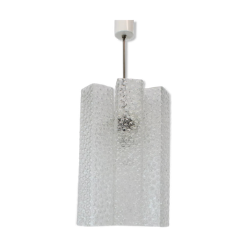 Suspension en verre de Kamenicky Senov, années 1970