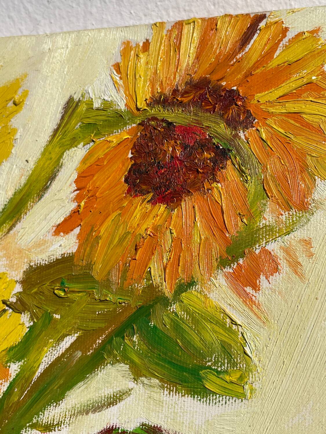 Tableau bouquet de fleurs tournesol