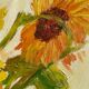 Tableau bouquet de fleurs tournesol