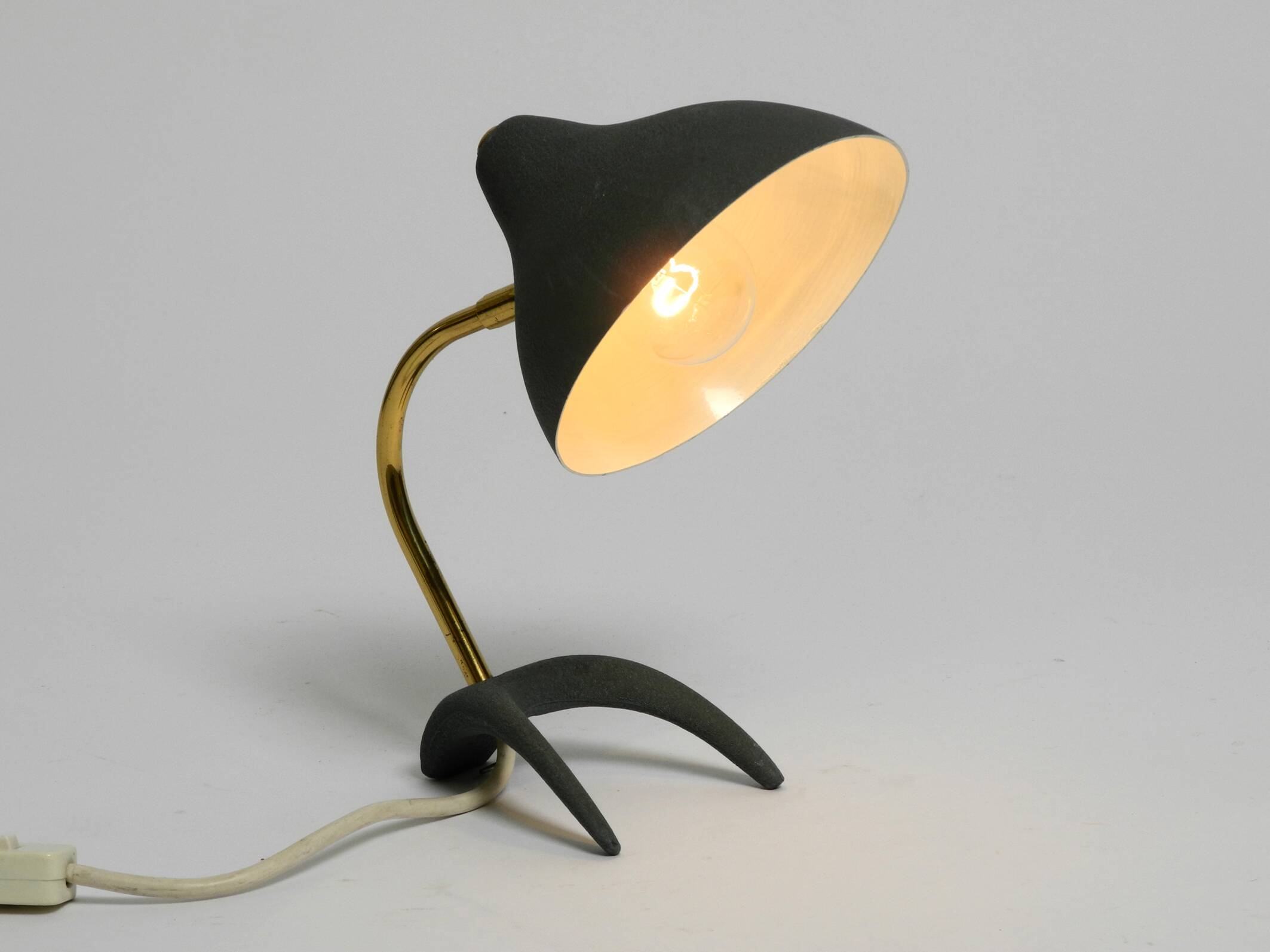 Small Mid Century crow's foot table lamp by Karl Heinz Kinsky for Cosack