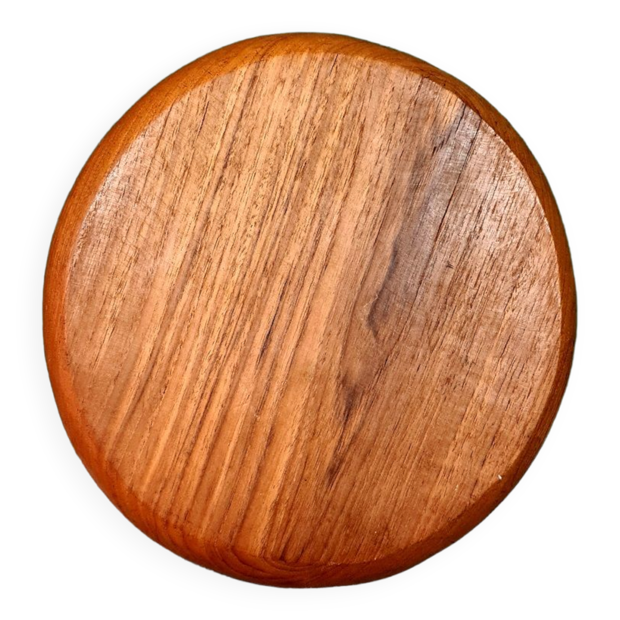 Vintage teak snack serving bowl, 1960s