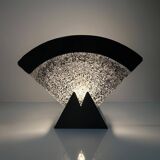 Large Murano glass fan lamp - 1980s Art Deco