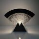 Large Murano glass fan lamp - 1980s Art Deco