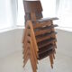 Vintage Set of 6 Walnut Plywood Hillstak Dining Chairs Robin Day Hille