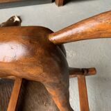 Cheval à bascule en bois