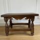 Vintage footrest - Vintage flower stand - Small low wooden stool