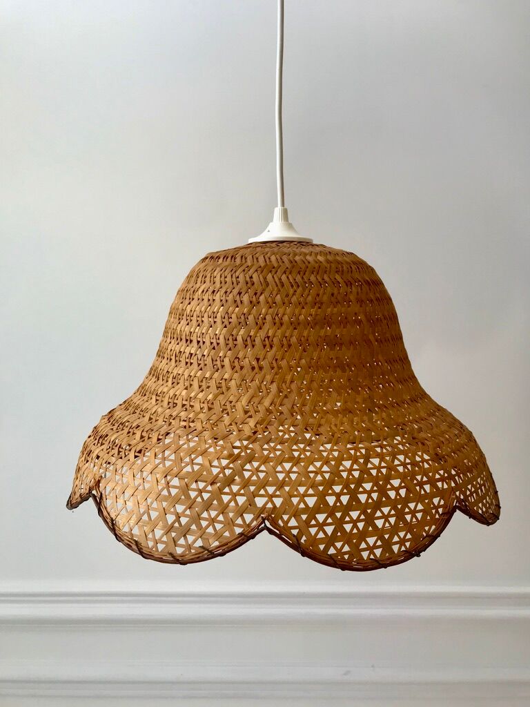 Rattan suspension flower petals 60s-70s