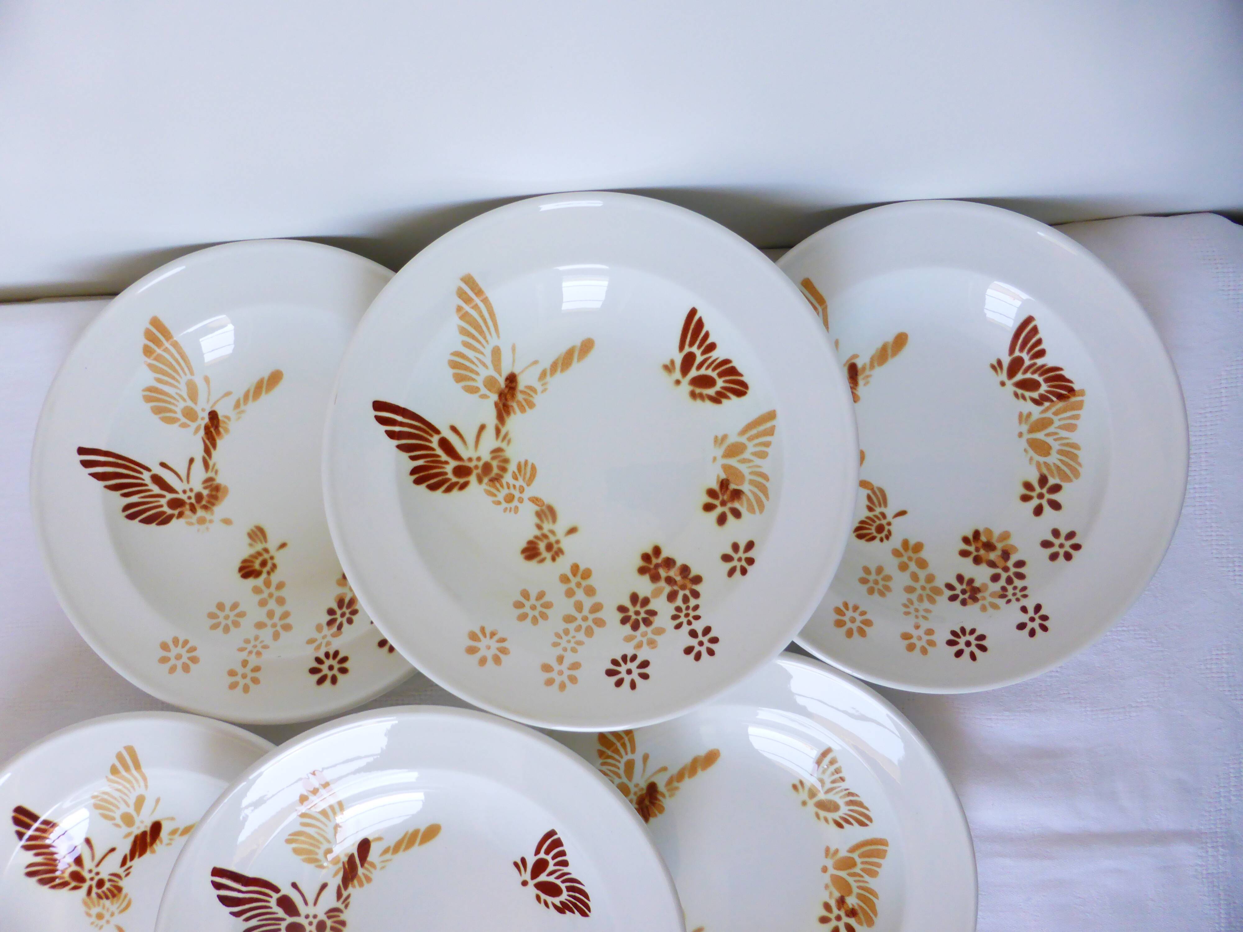 6 soup plates from Sarreguemines 210615