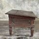 Petit écritoire table basse ancienne indonésienne en teck H33 40,5x55