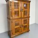 Antique 19th century Biedermeier art deco chest of drawers in walnut with wrought iron locks