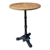 metal pedestal table, Art Deco garden bistro, Paris, 80s