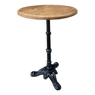 metal pedestal table, Art Deco garden bistro, Paris, 80s