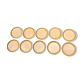 Lot 10 assiettes plates vintage grès atelier art Sarreguemines
