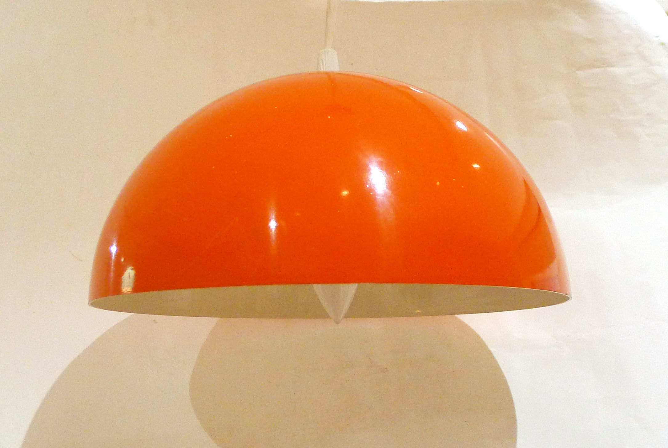 Hanging in Orange lacquered metal 1970 '