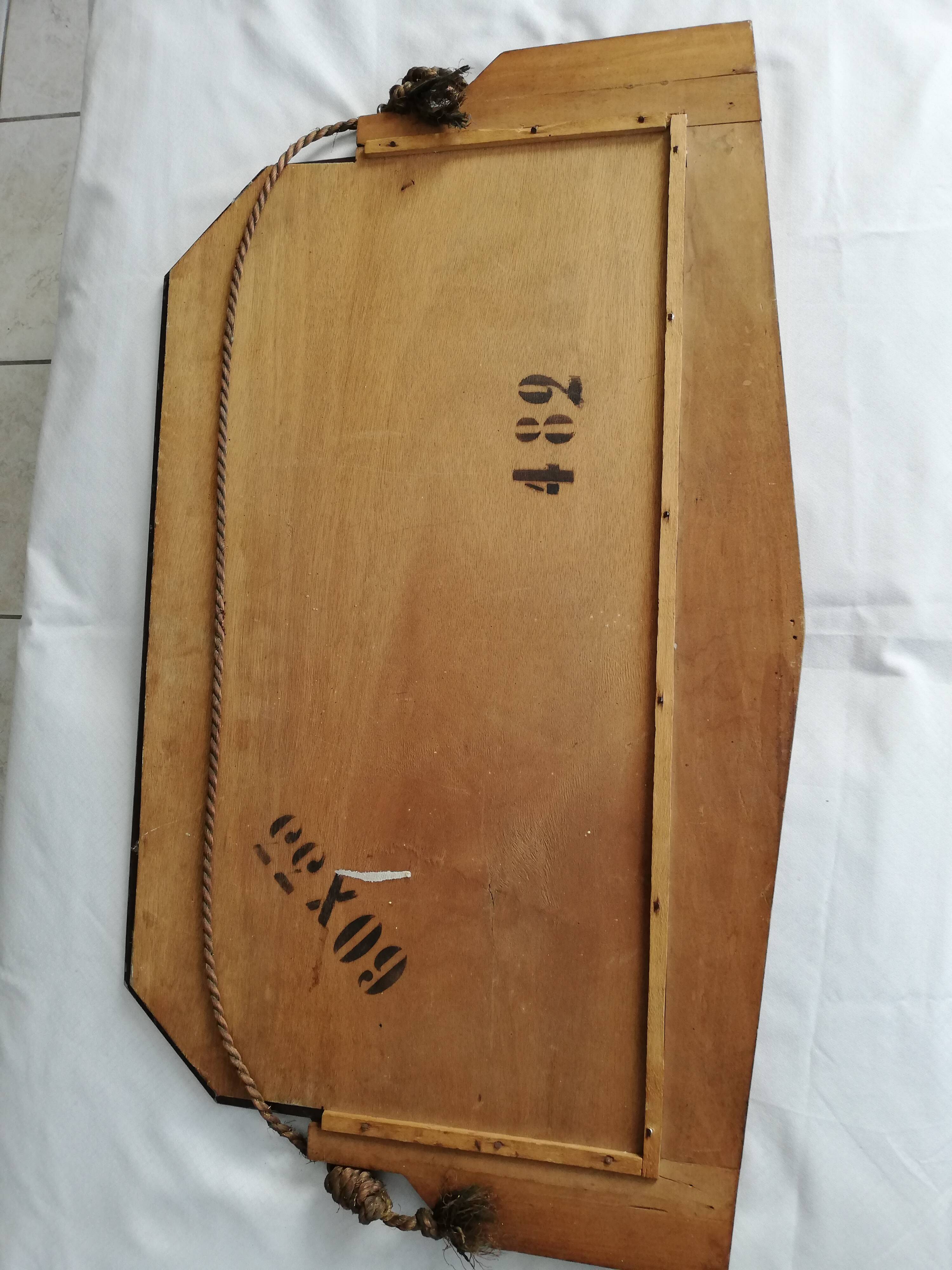 Art Deco wooden mirror