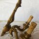 Paire d’appliques  murales bois peint vintage