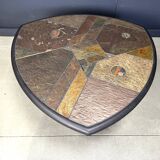 Paul Kingma attributed triangular coffee table, 1980s