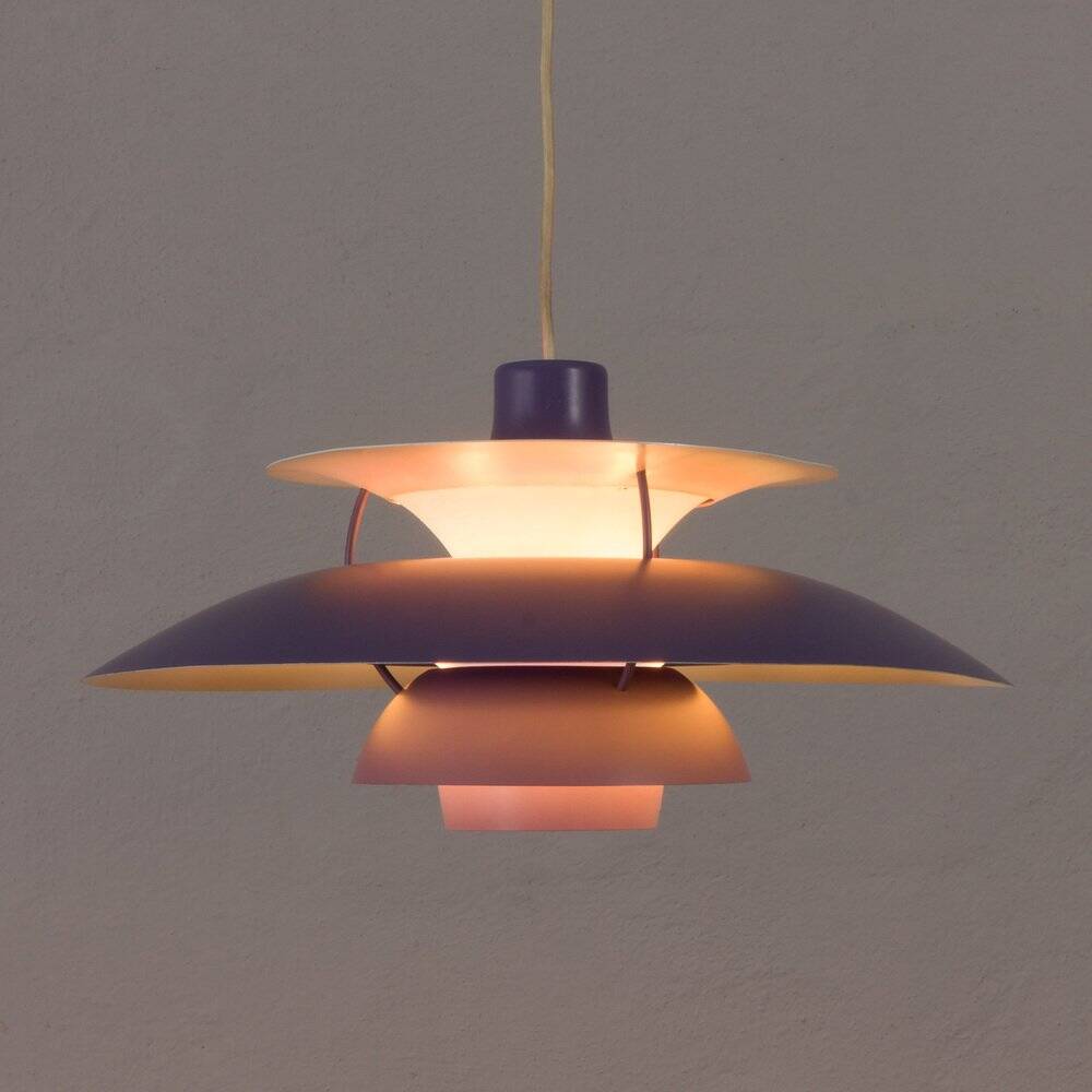 Purple PH5 pendant light POUL HENNINGSEN Aluminum DK