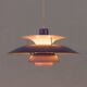 Purple PH5 pendant light POUL HENNINGSEN Aluminum DK