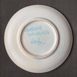 Enamelled ceramic plate with fish decoration - Gérard Hofmann - Vallauris - 1950s