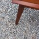 Vintage bedside table with compass legs from the 50s