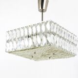 Bakalowits Vienna Faceted Crystal Chandelier Mid-Century, Austria, 1960s