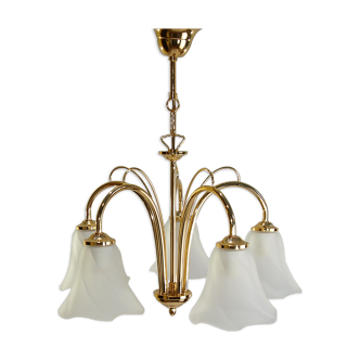 five-spoke chandelier /vintage