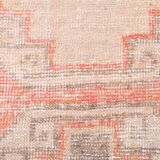 3x12 Pale Red & Brown Vintage Runner Rug, 82x336Cm