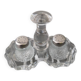 Salt and pepper shaker vintage glass