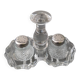 Salt and pepper shaker vintage glass